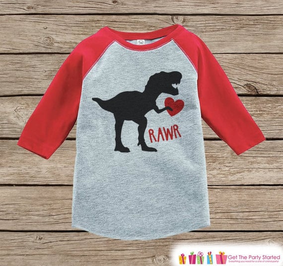 Dinosaur Heart Raglan