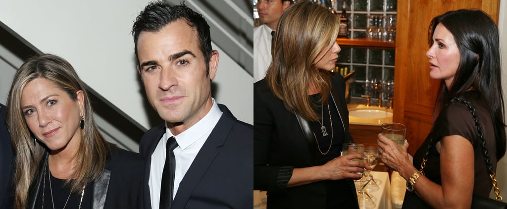 Jennifer Aniston and Justin Theroux at Details Party