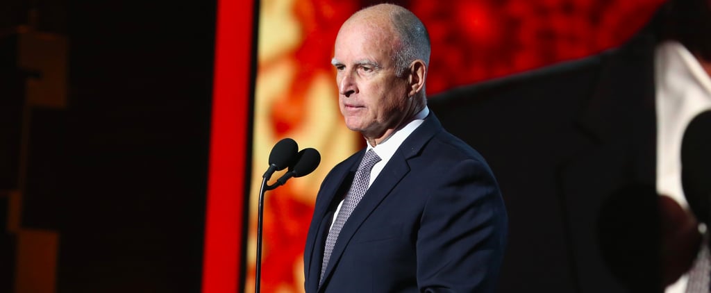 California Governor Jerry Brown Speaks Against Trump 2016