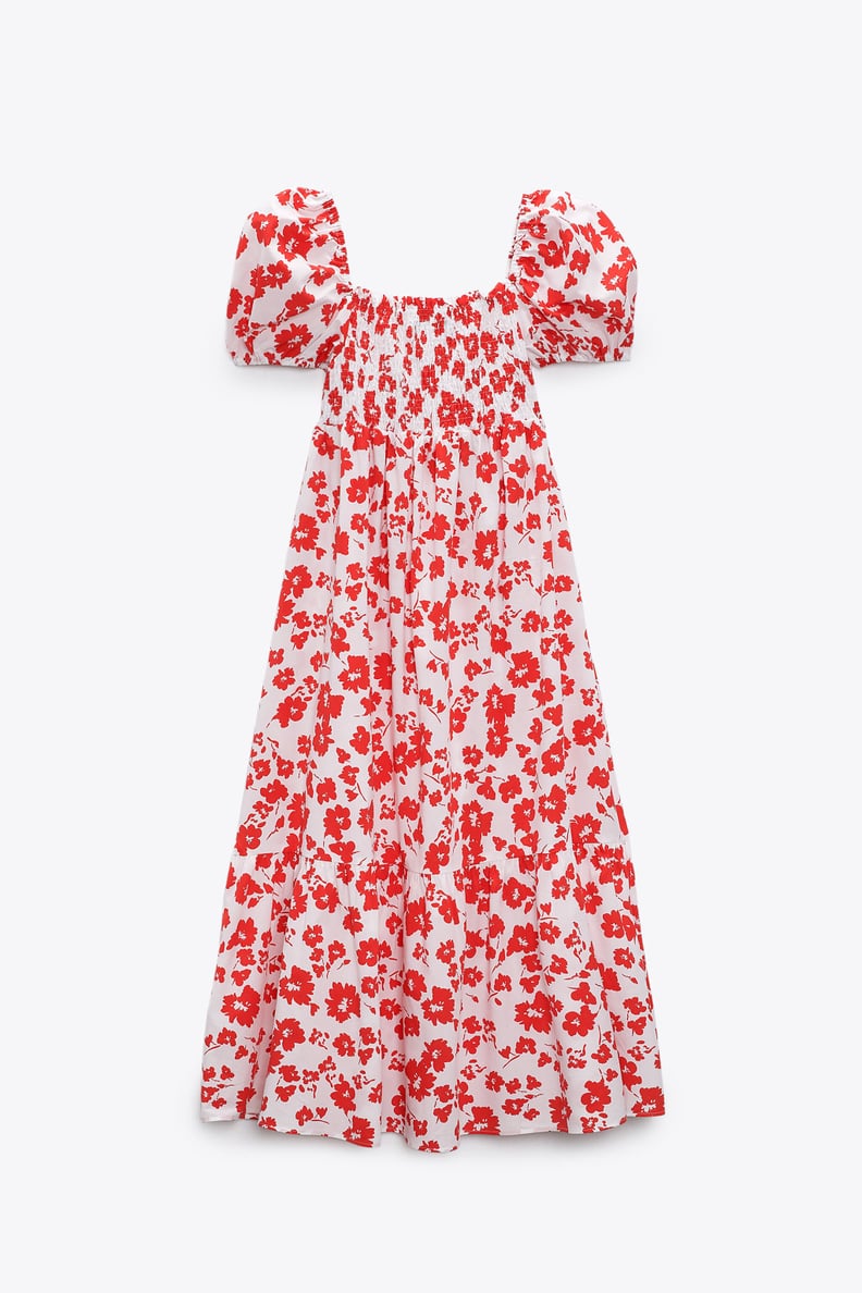Zara Printed Poplin Dress