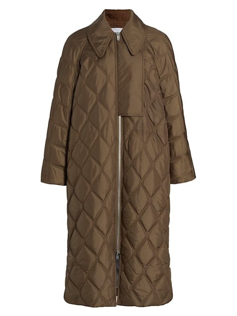 Ganni Ripstop Quilted Coat