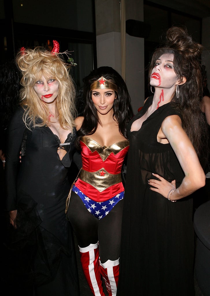 Kim Kardashian had a super Halloween in 2008 with friends in LA.