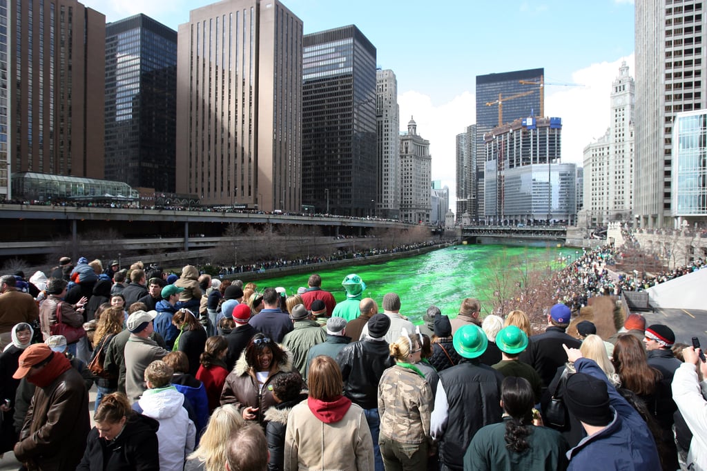 Huge crowds make their way to the riverbanks.