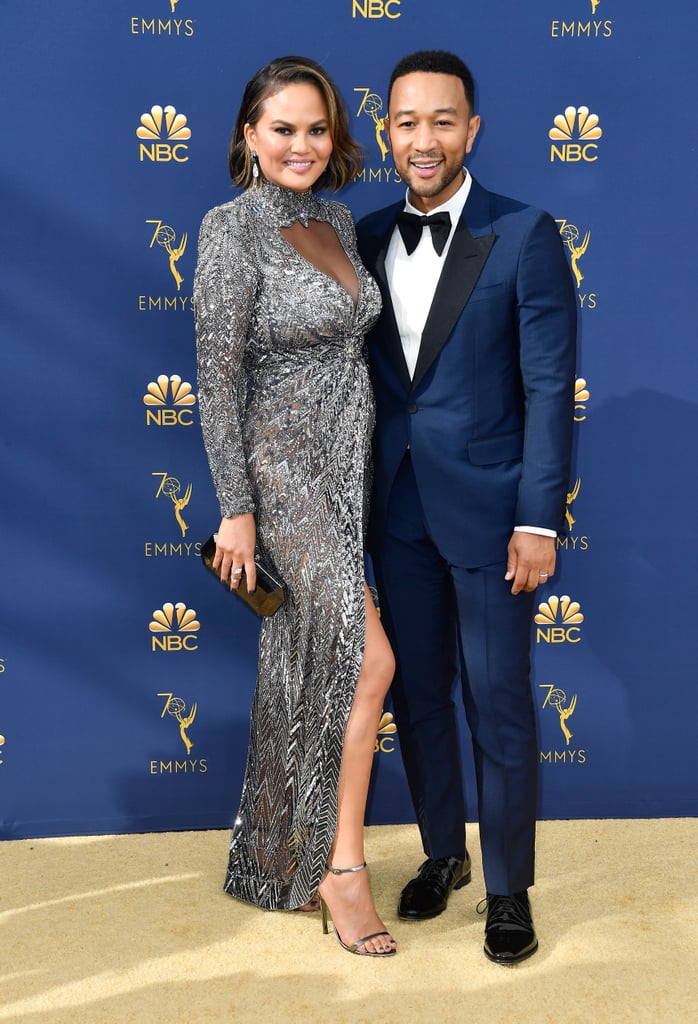 Chrissy Teigen Zuhair Murad Dress at the 2018 Emmys