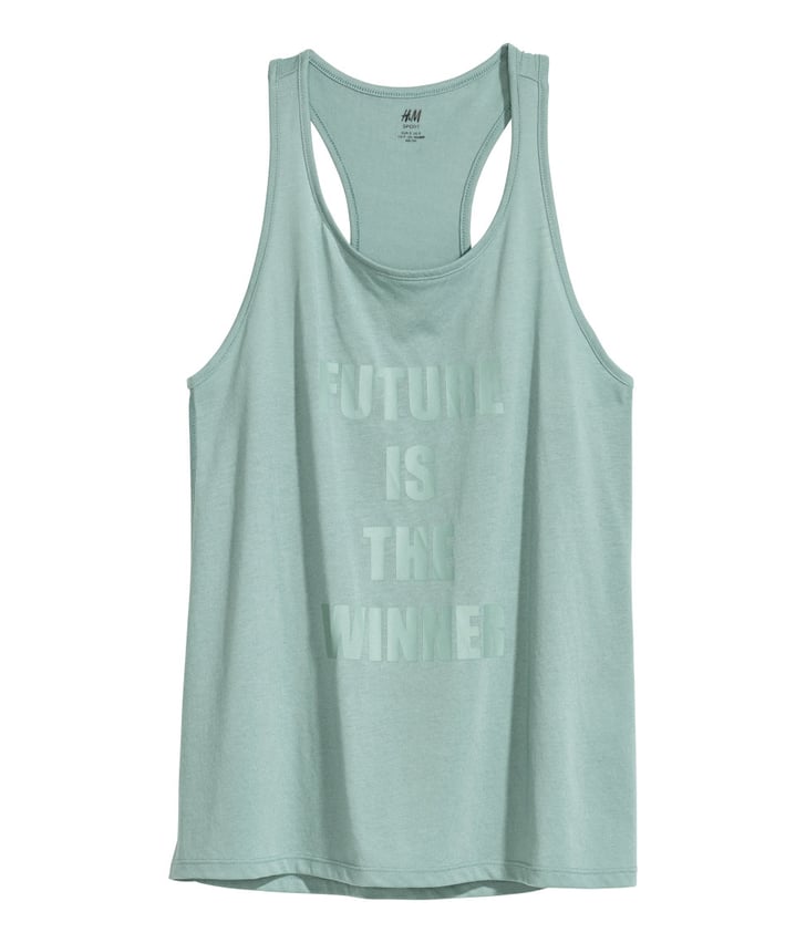 H&M Sports Tank Top Workout Clothes at H&M POPSUGAR Fitness Photo 12