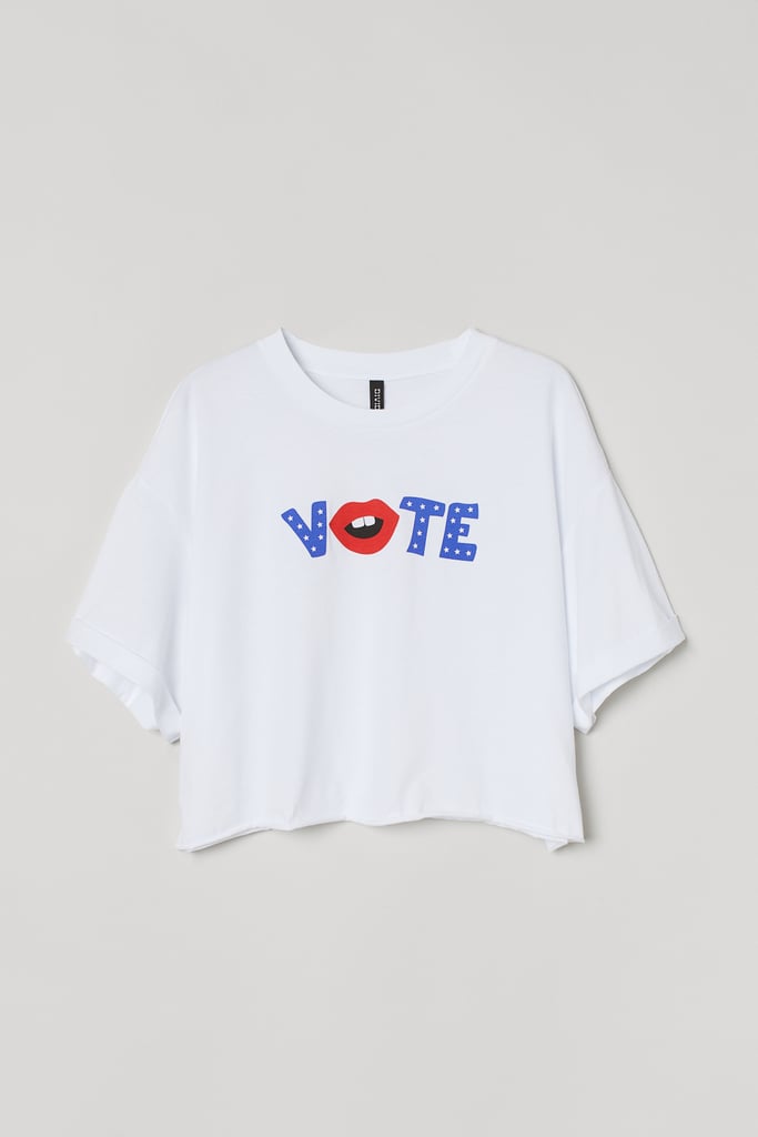 Cropped Cotton T-Shirt
