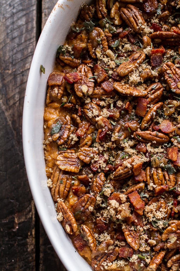 Unique Thanksgiving Side Dish: Bourbon Sweet Potato Casserole With Bacon and Pecans