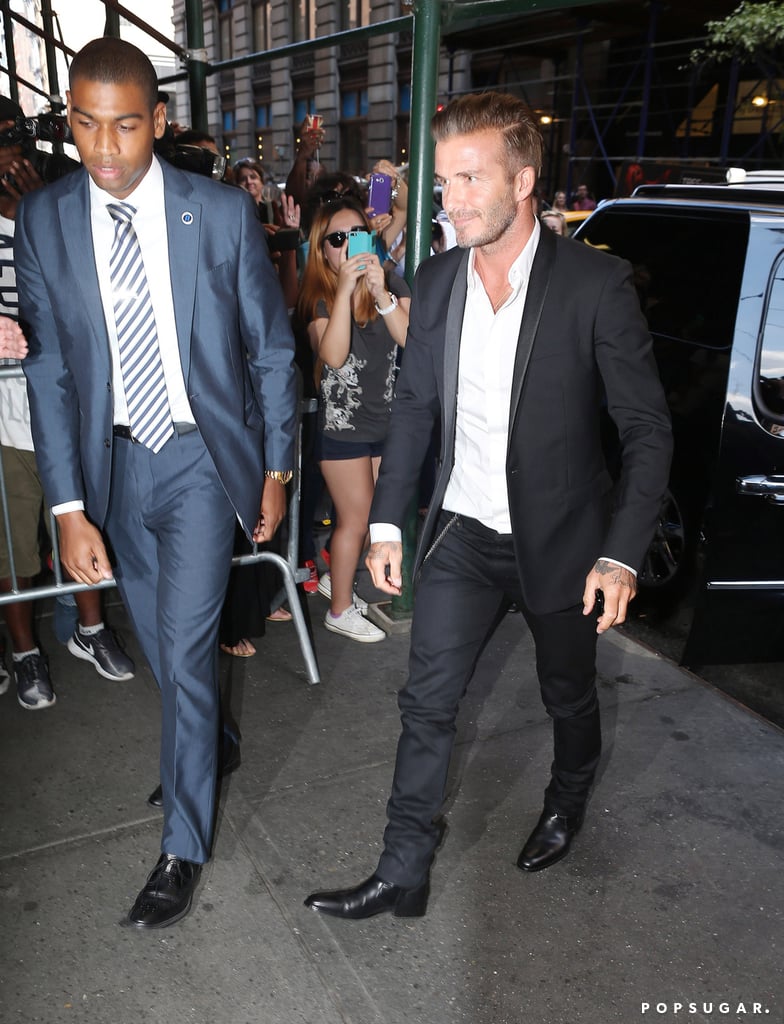 David and Victoria Beckham at New York Fashion Week 2014