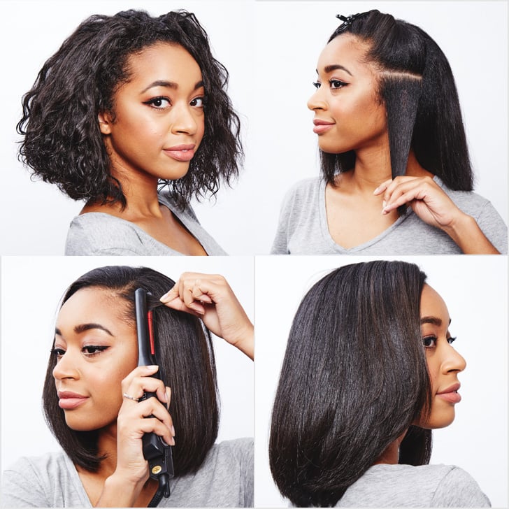 How To Straighten Curly Hair Popsugar Beauty