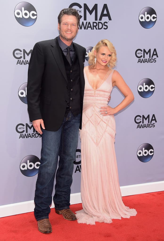Blake Shelton and Miranda Lambert at the CMA Awards 2014