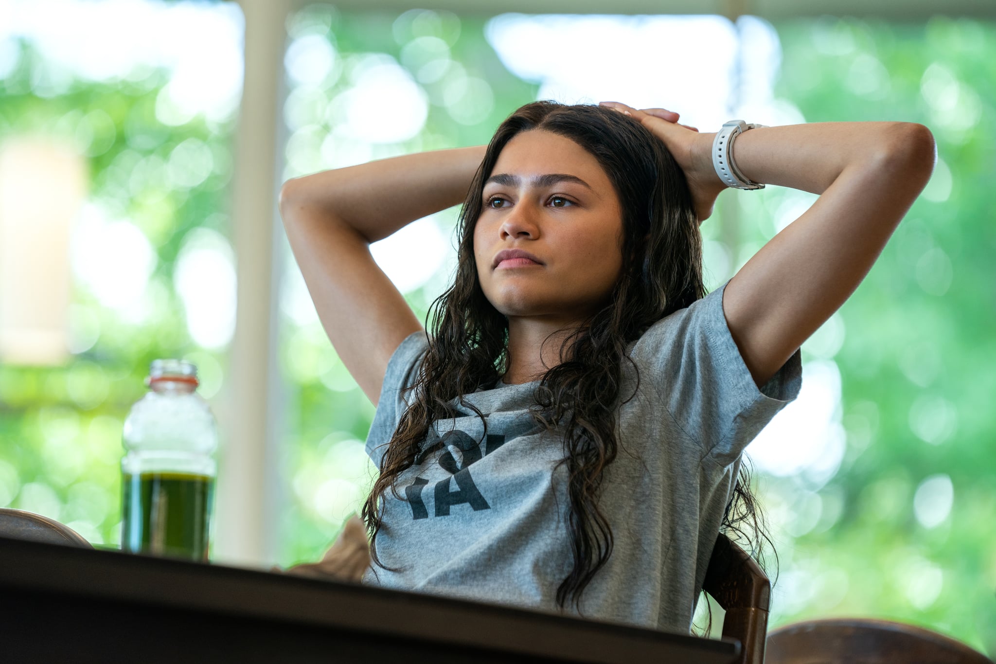 The makeup that went into creating Zendaya's sweaty beauty look in Challengers