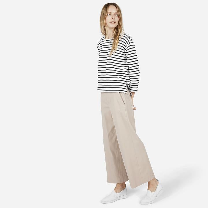everlane boxy striped tee