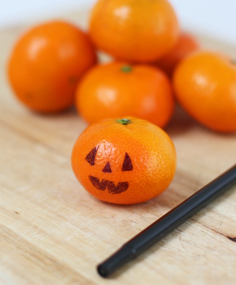 Апельсины на Хэллоуин