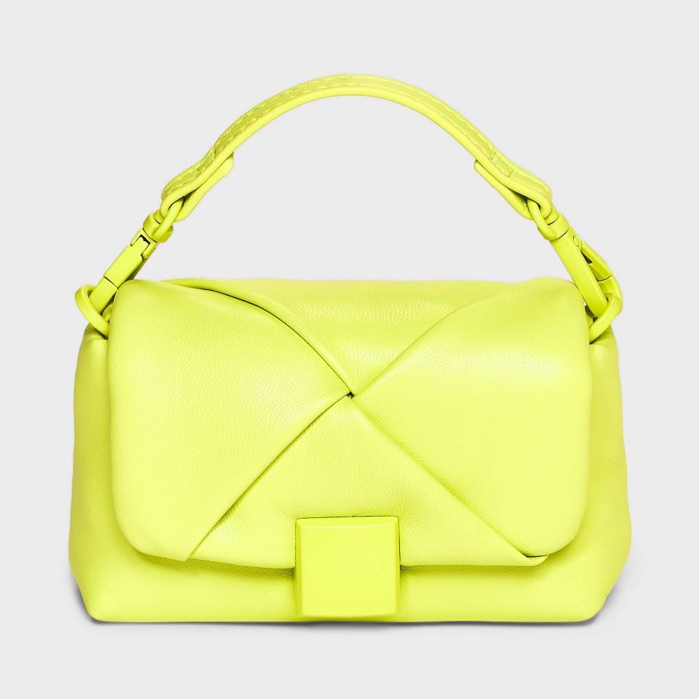 A New Day Micro Nano Satchel Handbag in Yellow