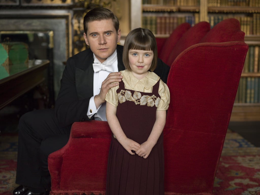And Sybbie Branson (Fifi Hart) is now a little lady alongside her dad, Tom (Allen Leech).