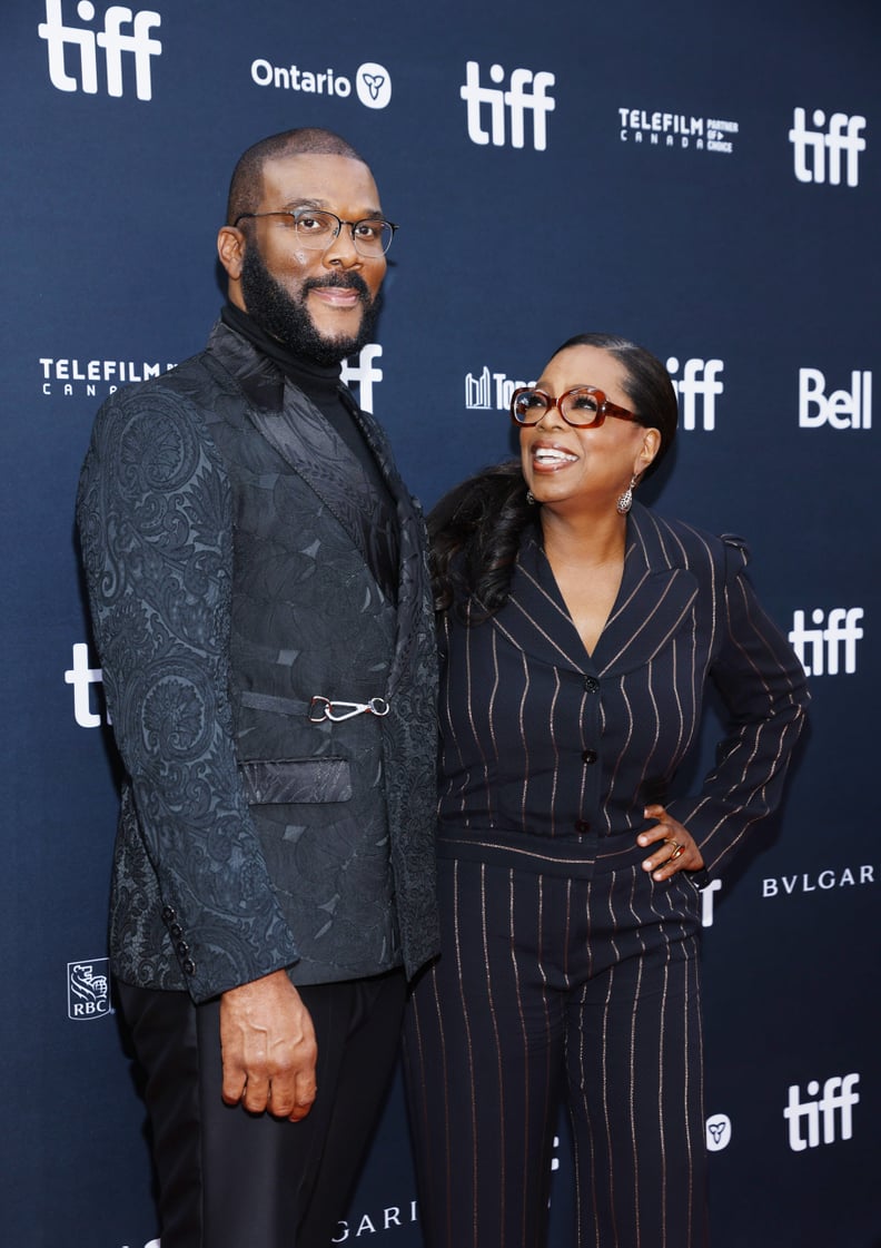 Tyler Perry and Oprah Winfrey at the 2022 Toronto International Film Festival