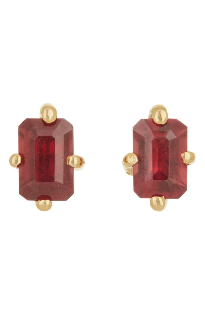 Mondo Mondo Guinevere Ruby Stud Earrings