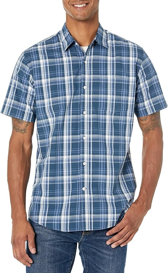 Amazon Essentials Short Sleeve Poplin Shirt