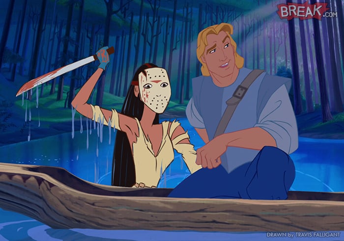 Pocahontas as Jason Voorhees