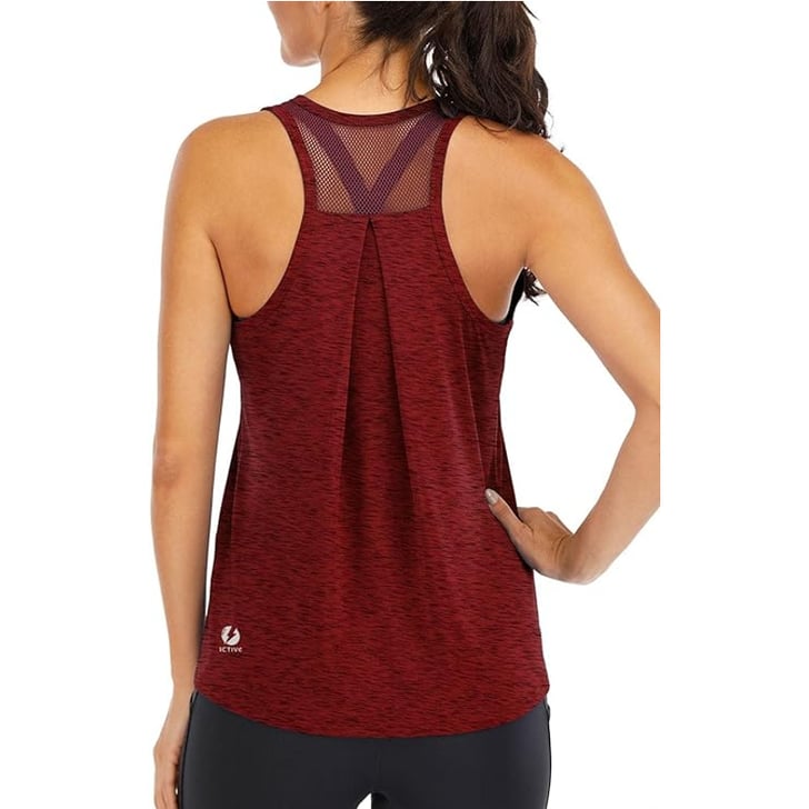 Mesh back workout best sale top