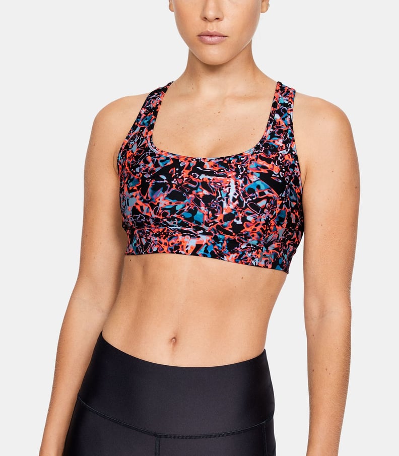 Under Armour Women's Armour Mid Crossback Printed Sports Bra 2024