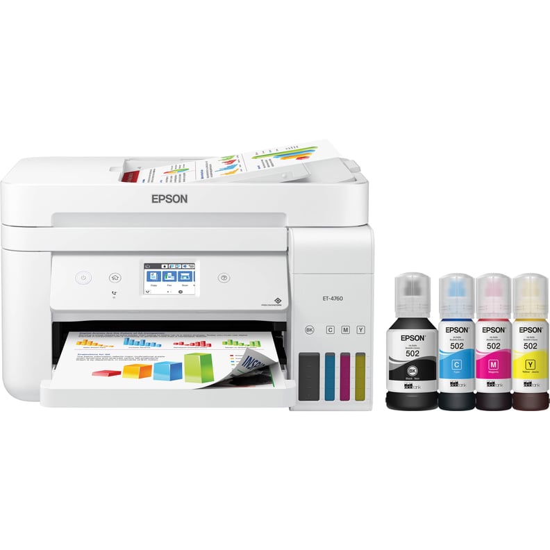 Best Cartridge-Free Printer: Epson EcoTank ET-4760 All-in-One Supertank Printer