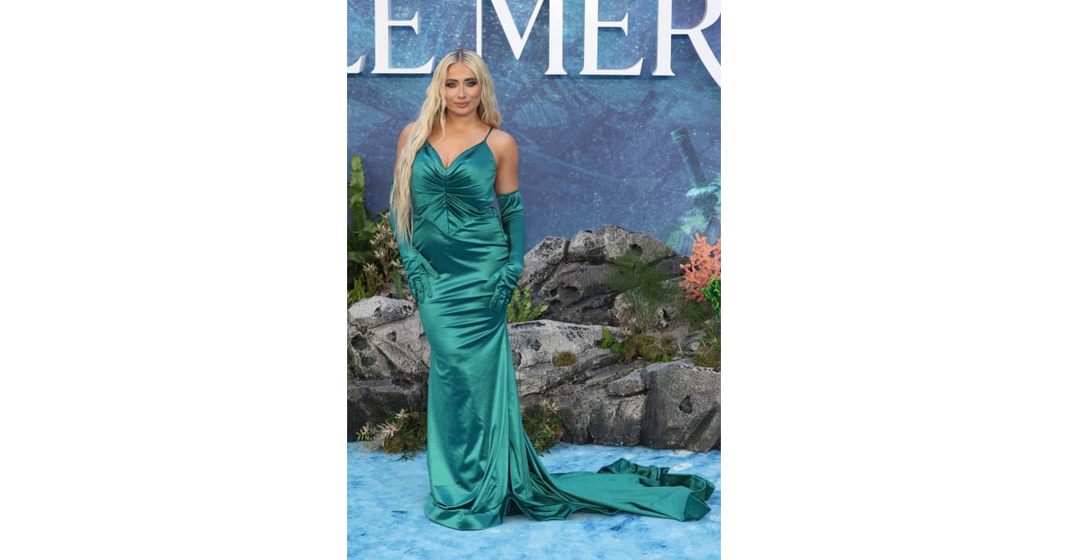 YouTuber Saffron Barker at "The Little Mermaid" Premiere in London