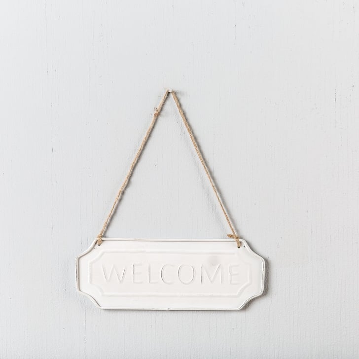 Vintage-Style “Welcome” Sign ($8) | Farmhouse Porch Decor | POPSUGAR