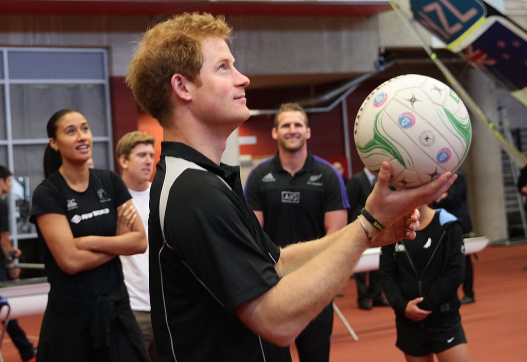 Prince Harry Playing Soccer in New Zealand