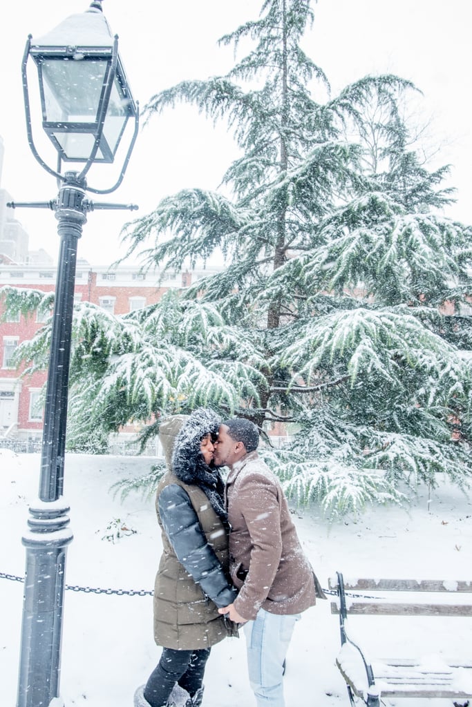 Snowy Engagement Shoot in New York