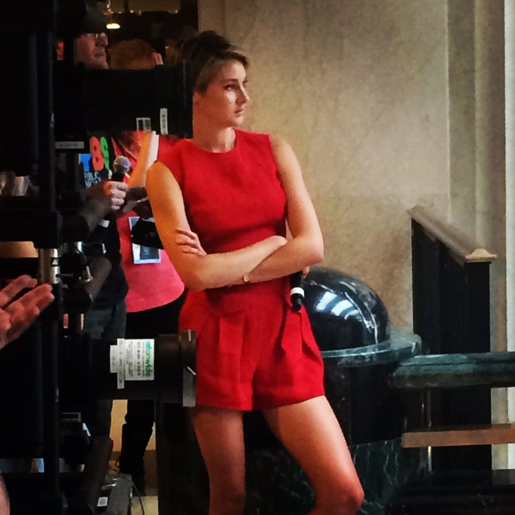 Shailene Woodley is slaying it in a hot red jumpsuit for the #tfiosoh stop of the #tfiostour. With keds of course! #dftba
Source: Instagram user popsugar