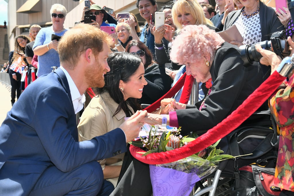 When Harry and Meghan Reunited With 98-Year-Old War Veteran Daphne Dunne