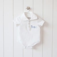 My 1st Years Polo Name Onesie
