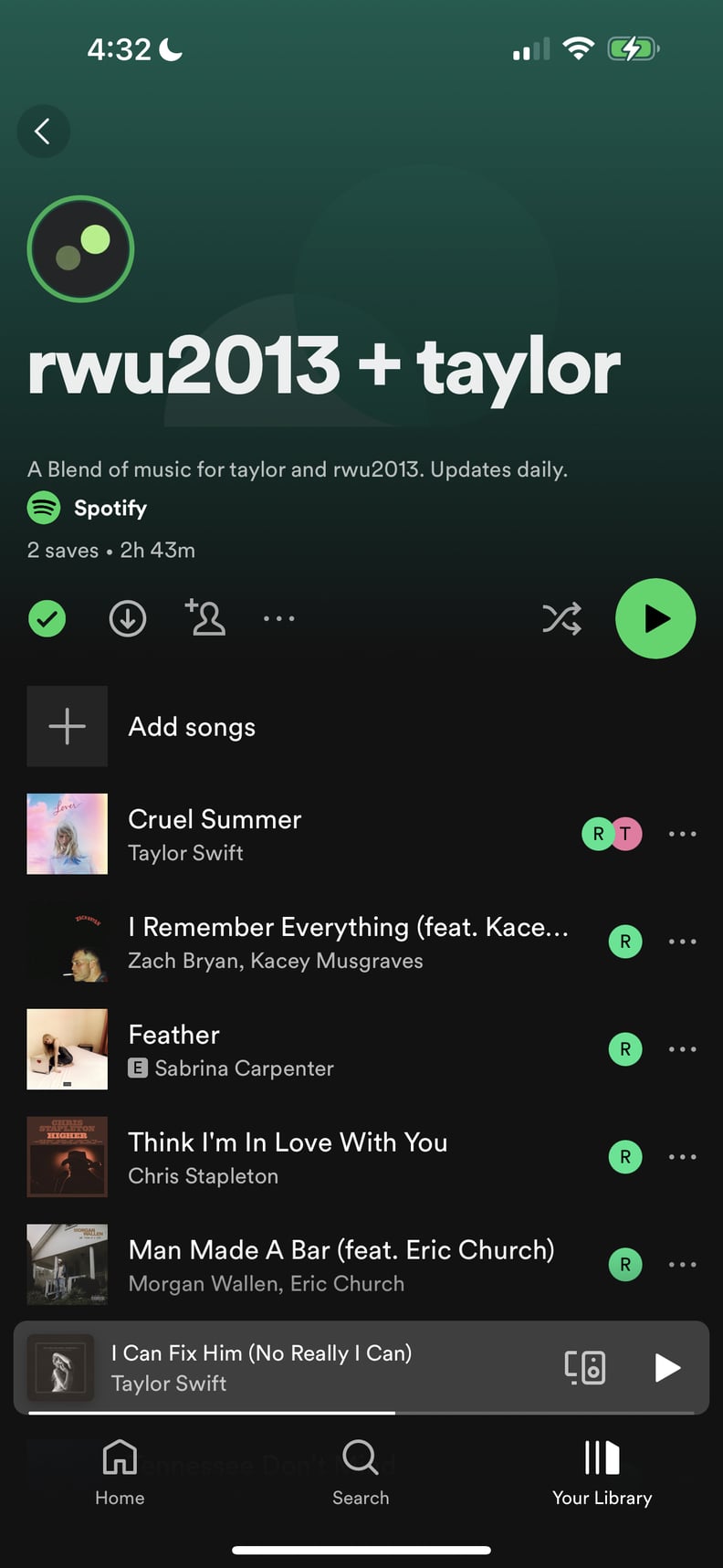 Spotify Blend Playlist