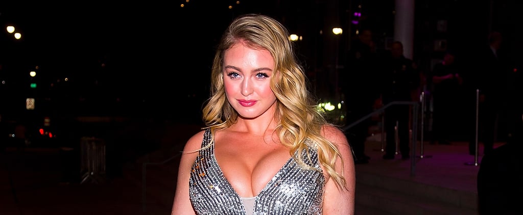 Iskra Lawrence Sequined Jumpsuit at Grammys Afterparty 2018