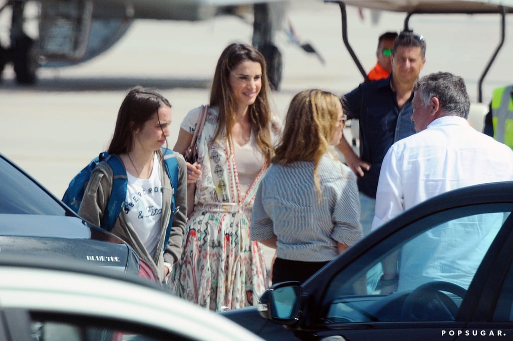 Queen Rania of Jordan Vacations in Italy