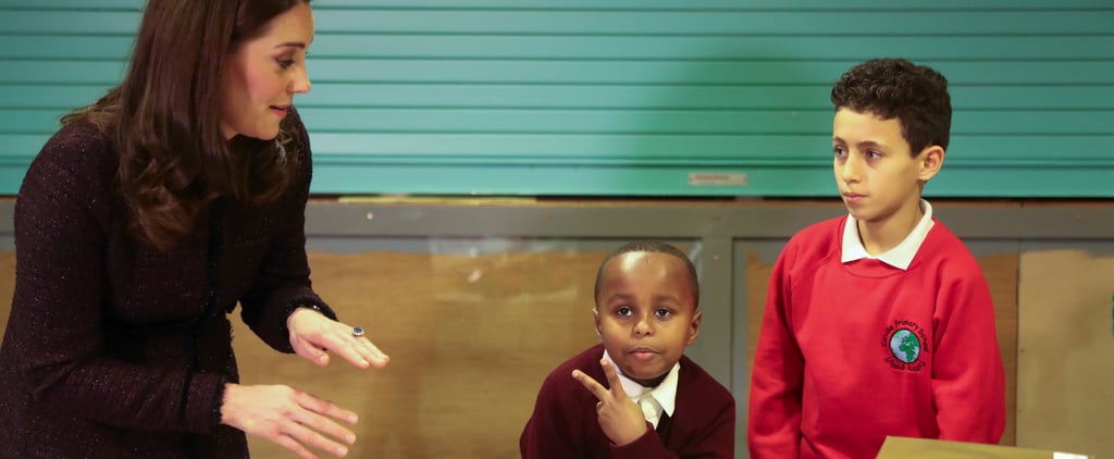 Kate Middleton With Little Boy at Portobello Trust Dec. 2017