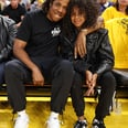 Blue Ivy Carter Nails Courtside Style in a Leather Jacket and "Brown Skin Girl" T-Shirt