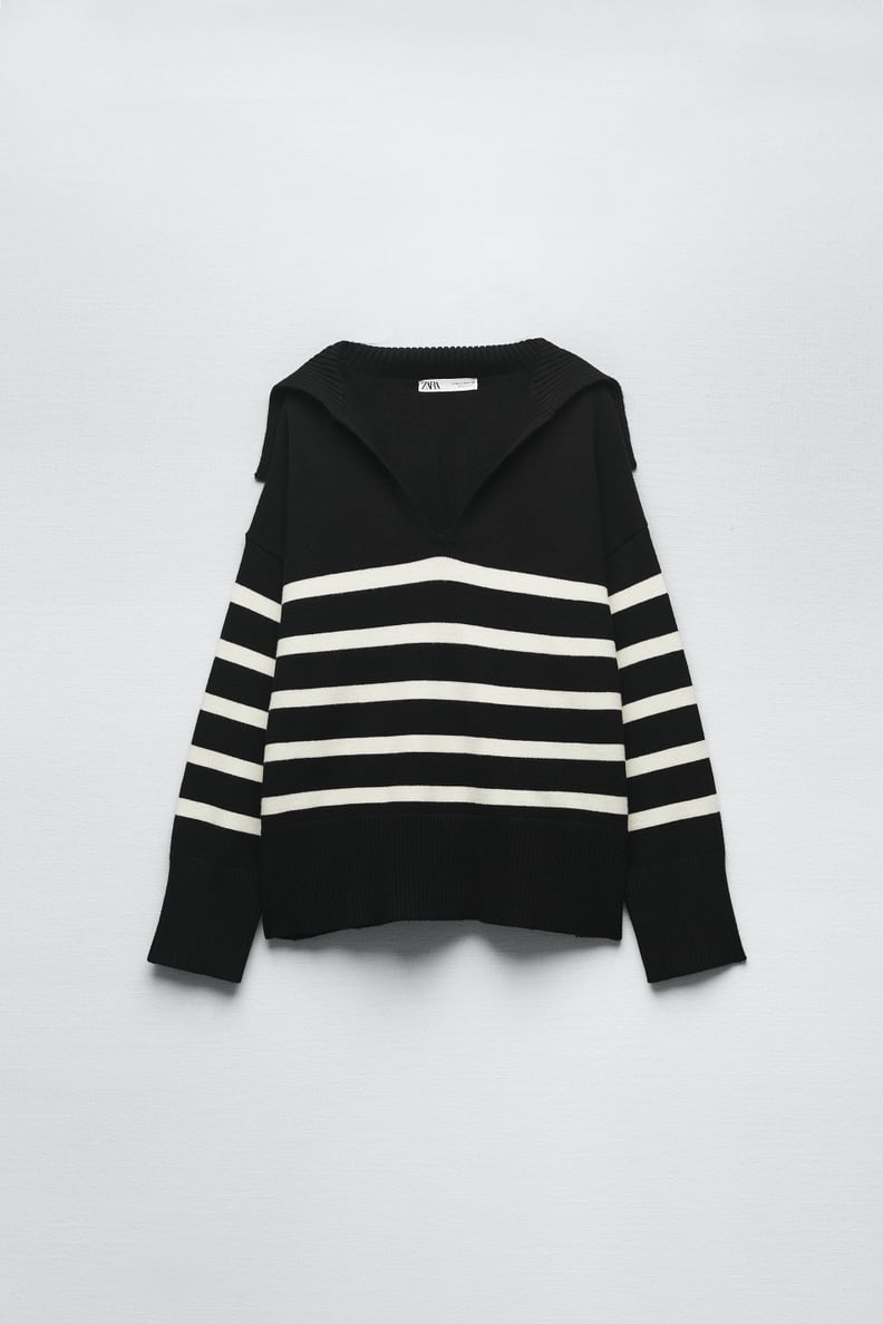 Subtle Stripes: Zara Striped Knit Sweater