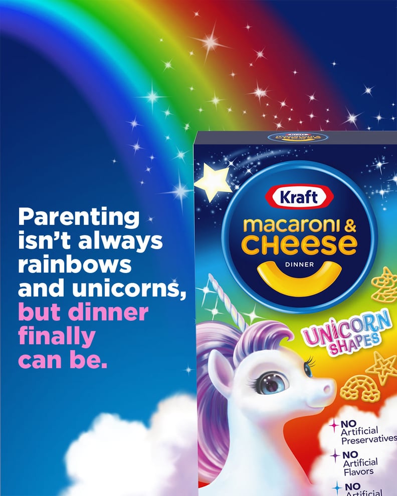 Kraft Unicorn Macaroni and Cheese POPSUGAR Family