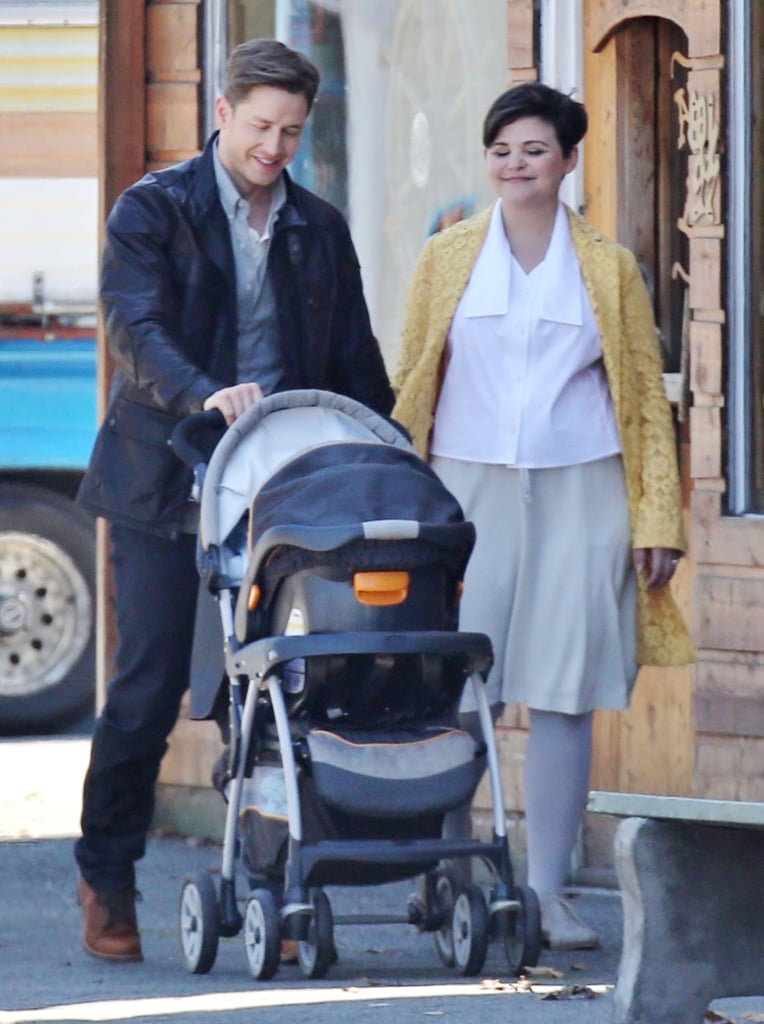Ginnifer Goodwin and Josh Dallas filmed a scene for Once Upon a Time with their onscreen child, Prince Neal.