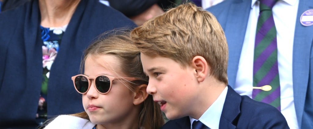公主夏洛特和乔治王子2023年温布尔登