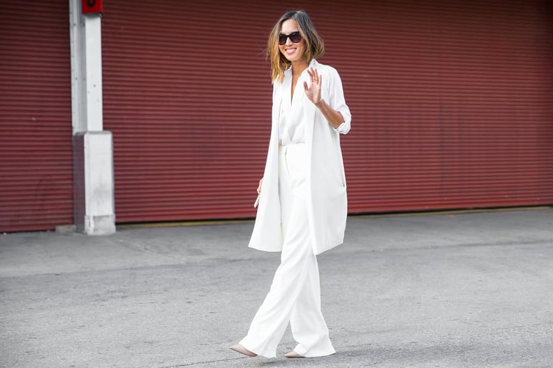 A Crisp White Slouchy Suit