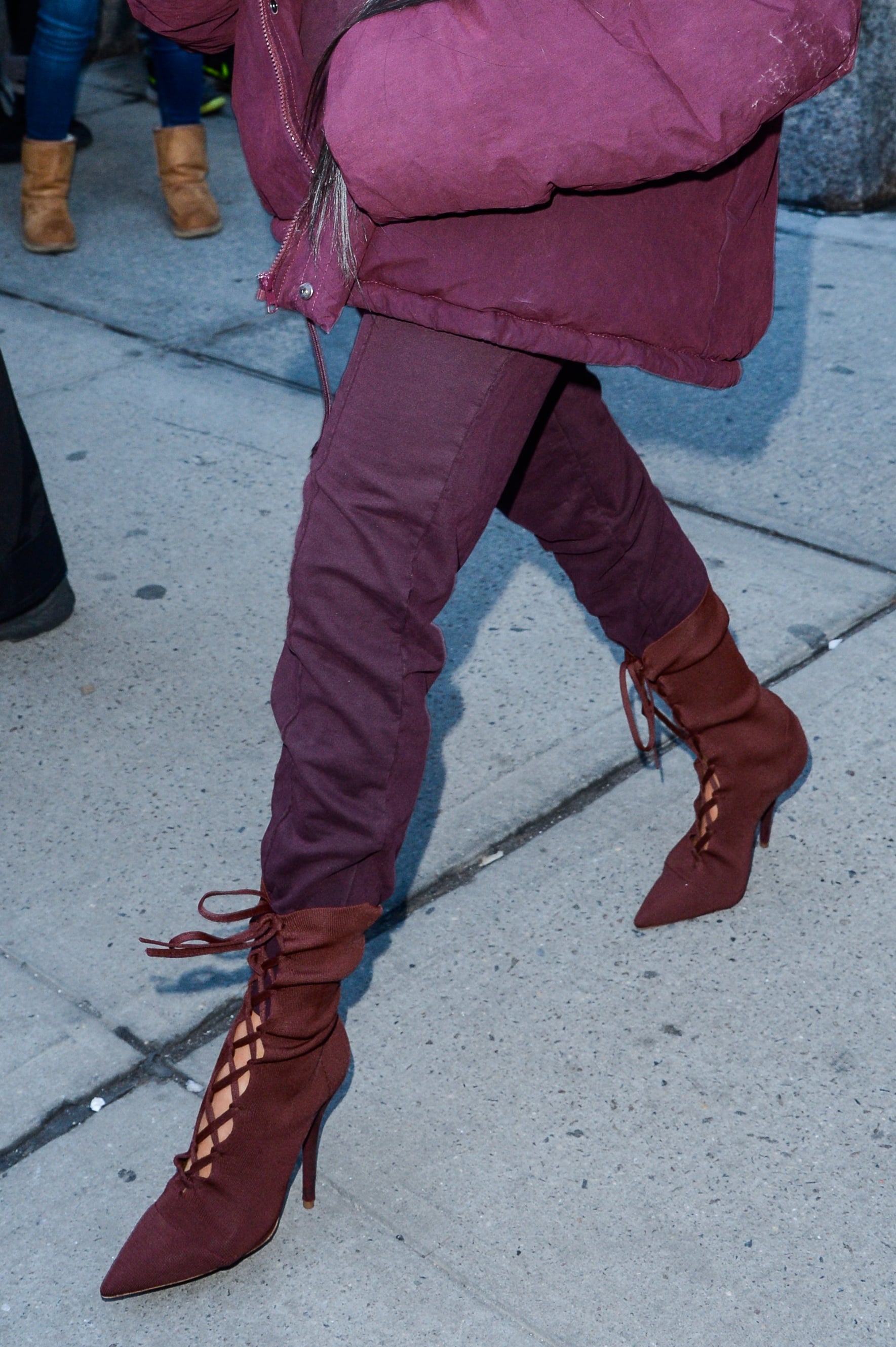 Kim kardashian brown sales boots