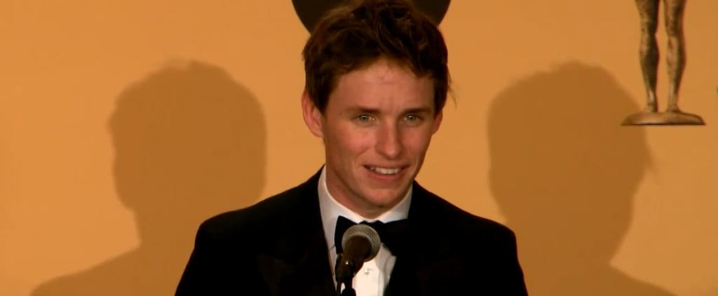 Eddie Redmayne at the SAG Awards Press Room 2015