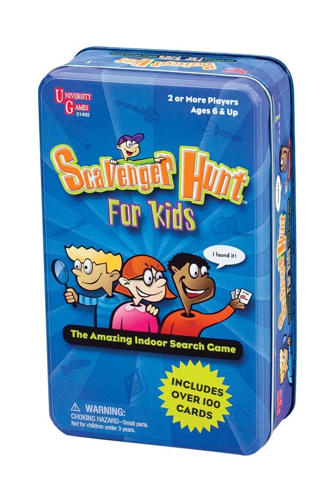 For Big Kids: University Games Scavenger Hunt For Kids Travel Tin