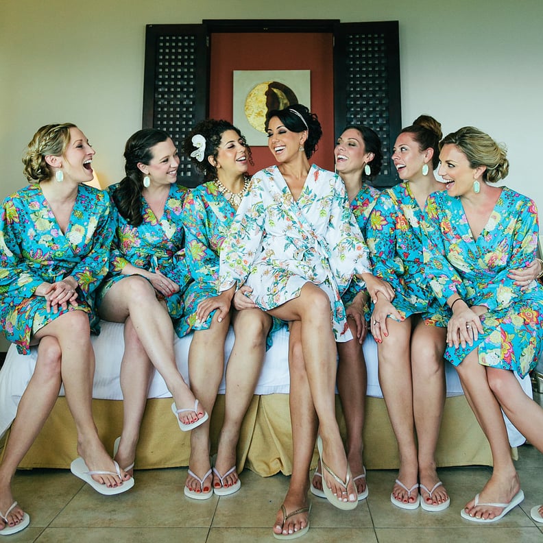 The bridesmaids are covering other major costs.