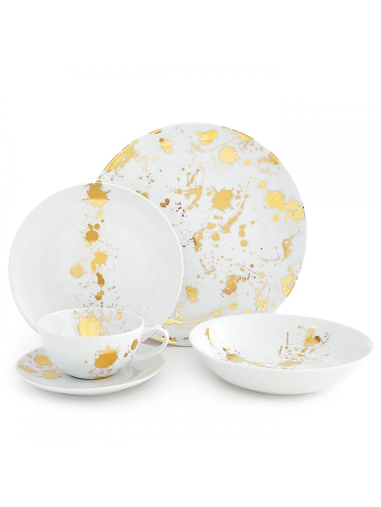 Gold Splatter Dishes