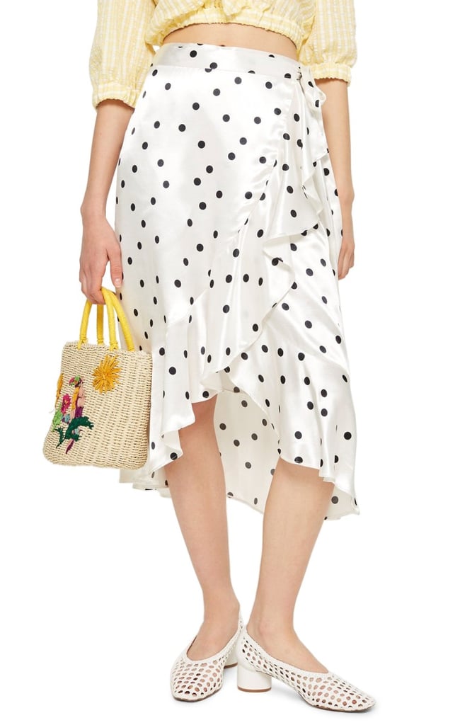 Polka Dot Wrap Skirt
