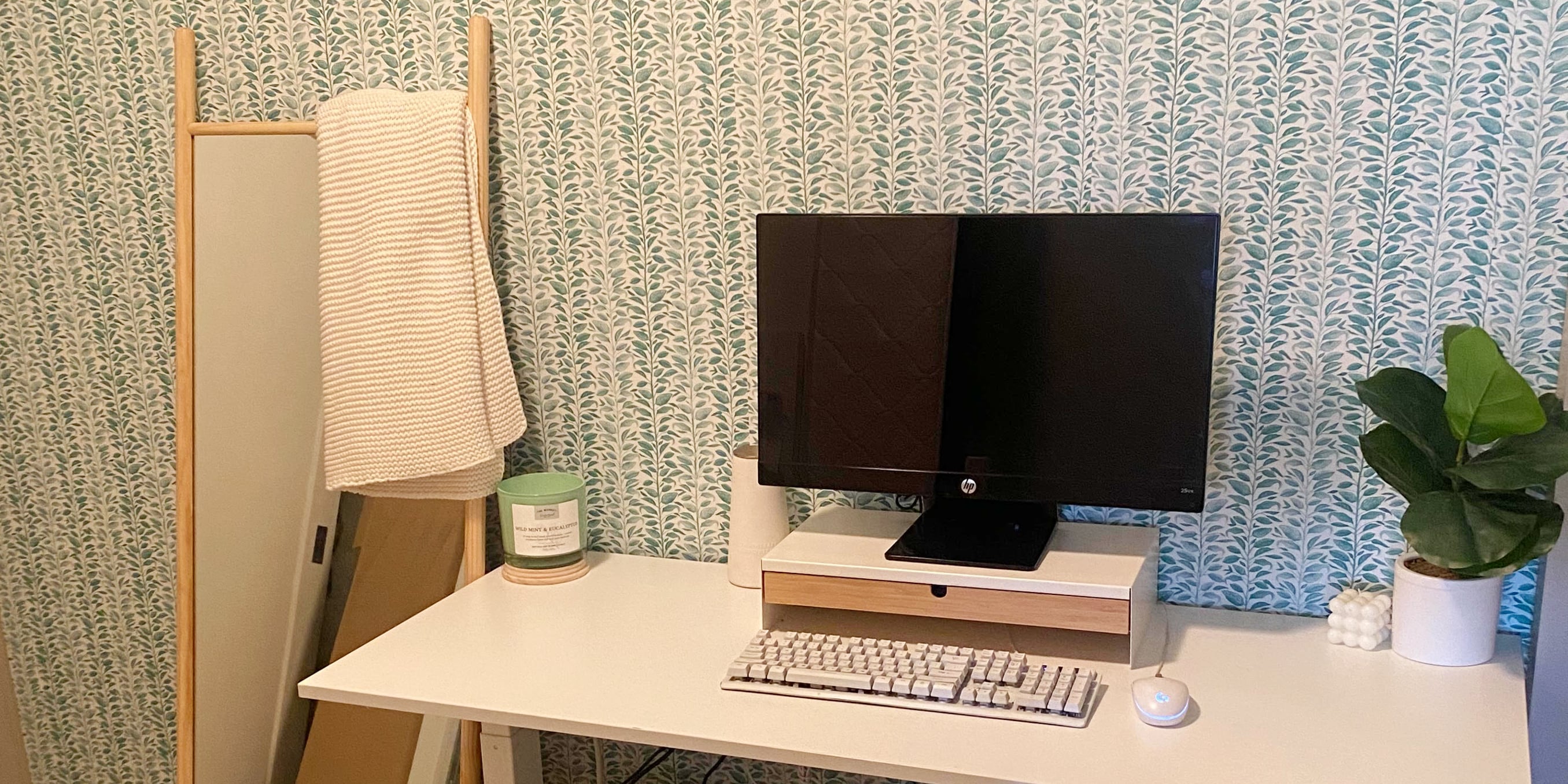 Threshold Vine Stripe Peel & Stick Wallpaper I Editor Review POPSUGAR Home